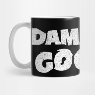 Damaged Goods / Broken Typography Faded Design Mug